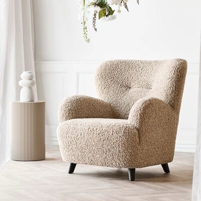 House Nordic Lunaro nojatuoli vaaleanruskea HN1265